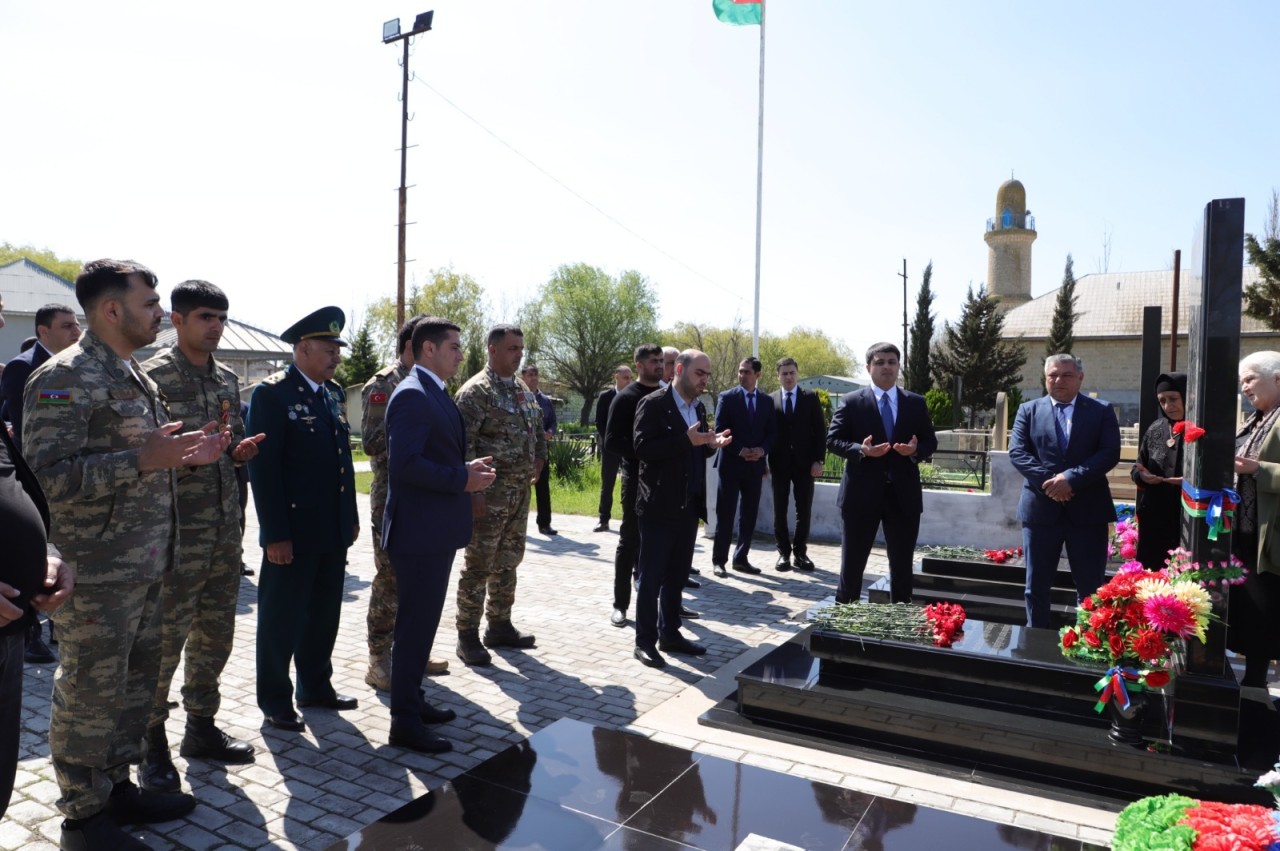 Neftçalada Aprel döyüşlərinin 10-cu ildönümü qeyd olunub - FOTOLAR